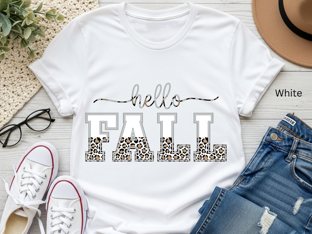 Leopard Fall Vibes T-shirt