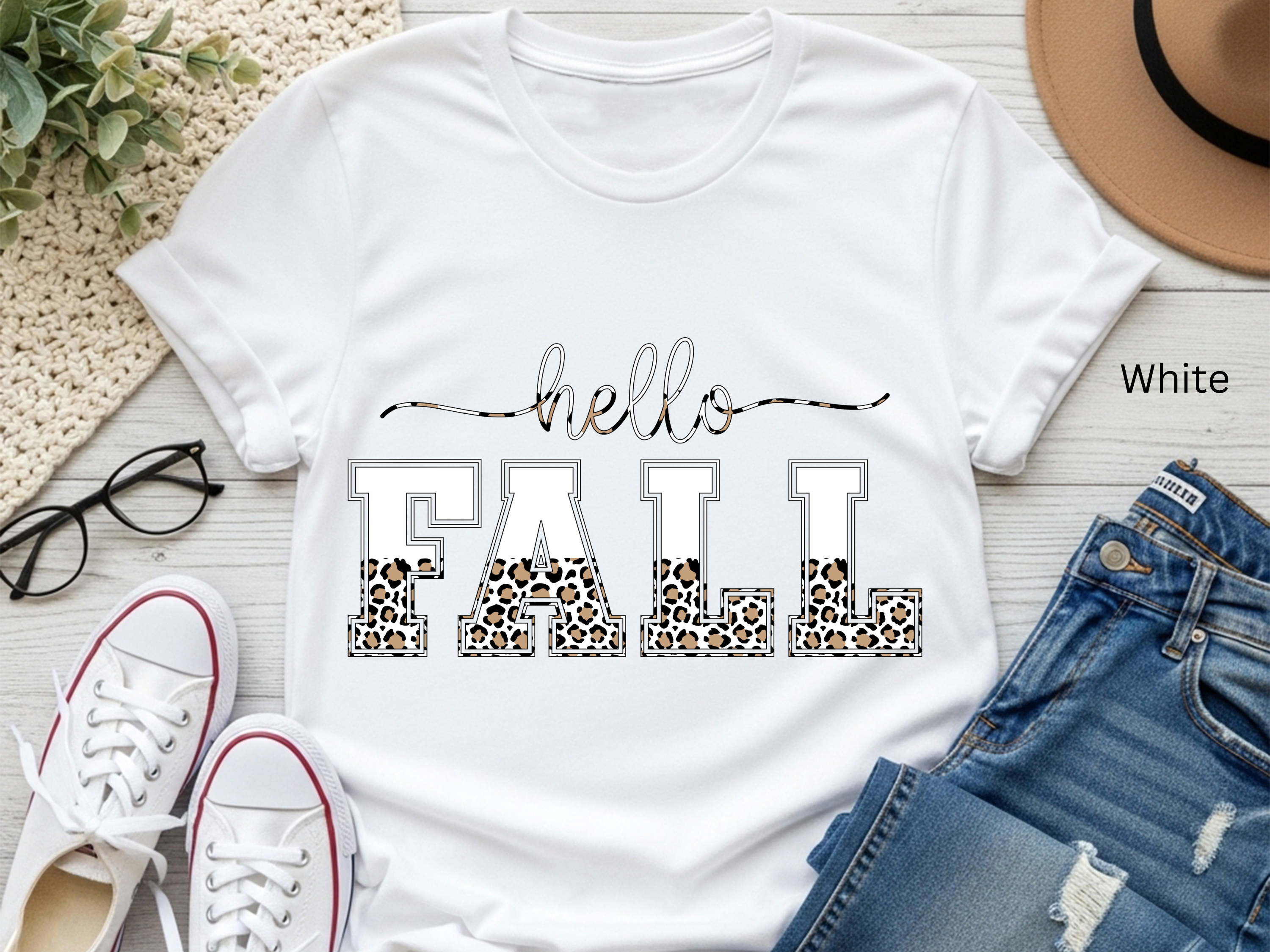 Leopard Fall Vibes T-shirt