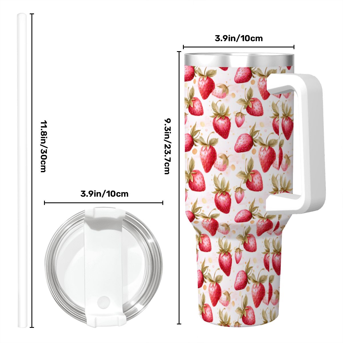 Strawberry 40oz Tumbler