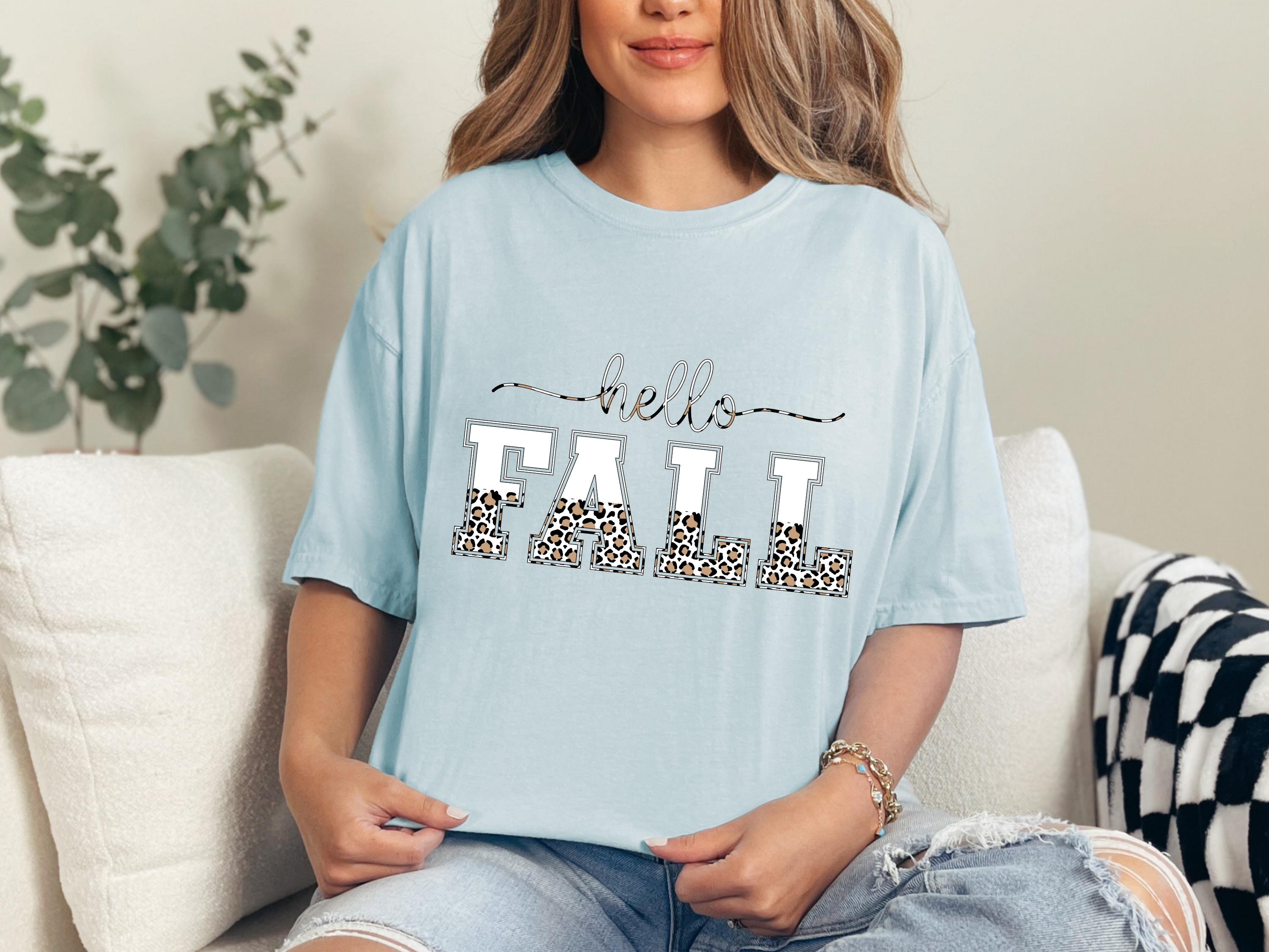 Leopard Fall Vibes T-shirt