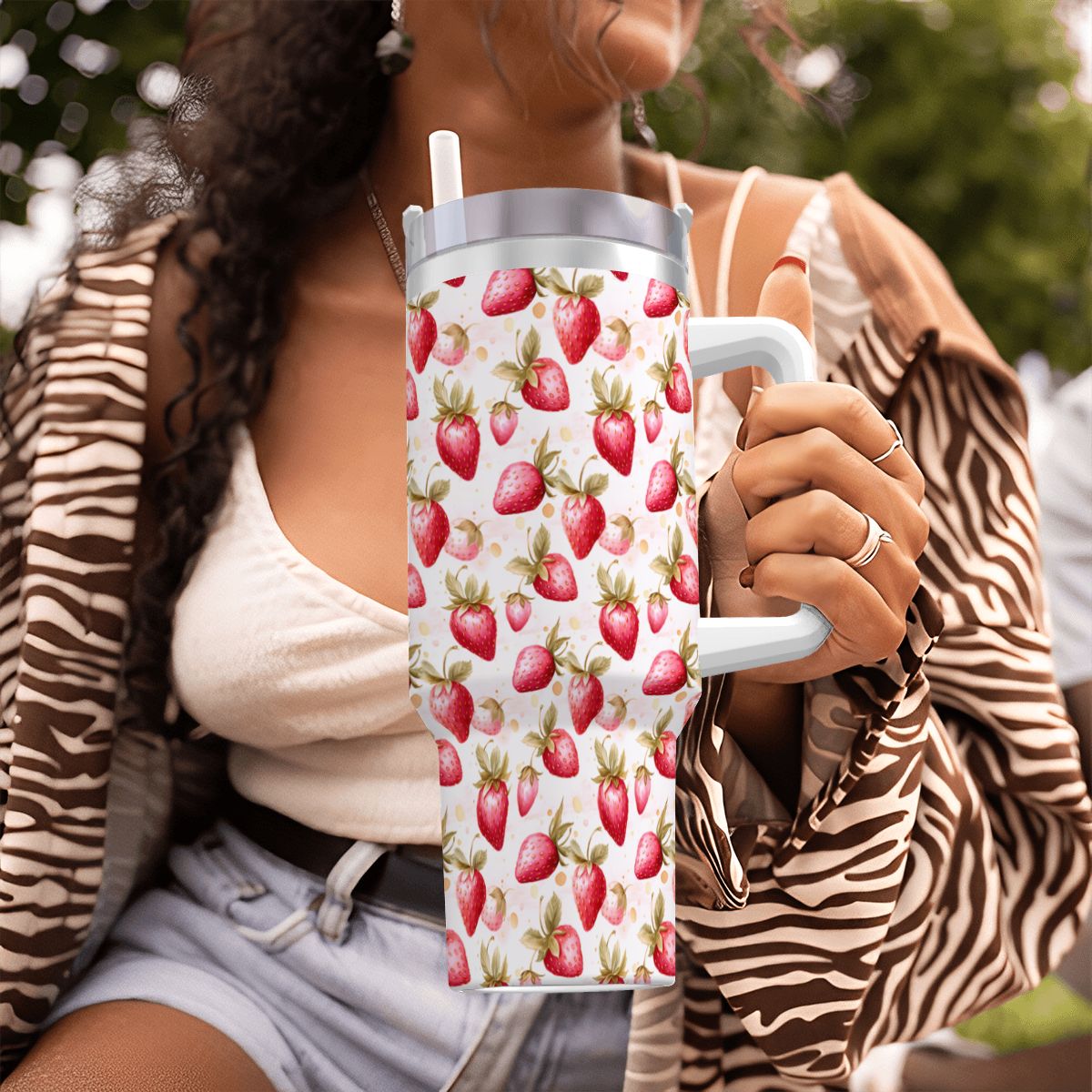 Strawberry 40oz Tumbler