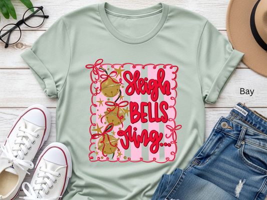 Sleigh Bells Ring Christmas T-shirt