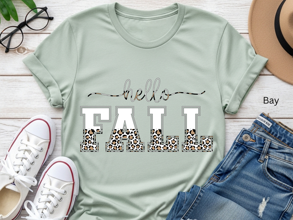 Leopard Fall Vibes T-shirt
