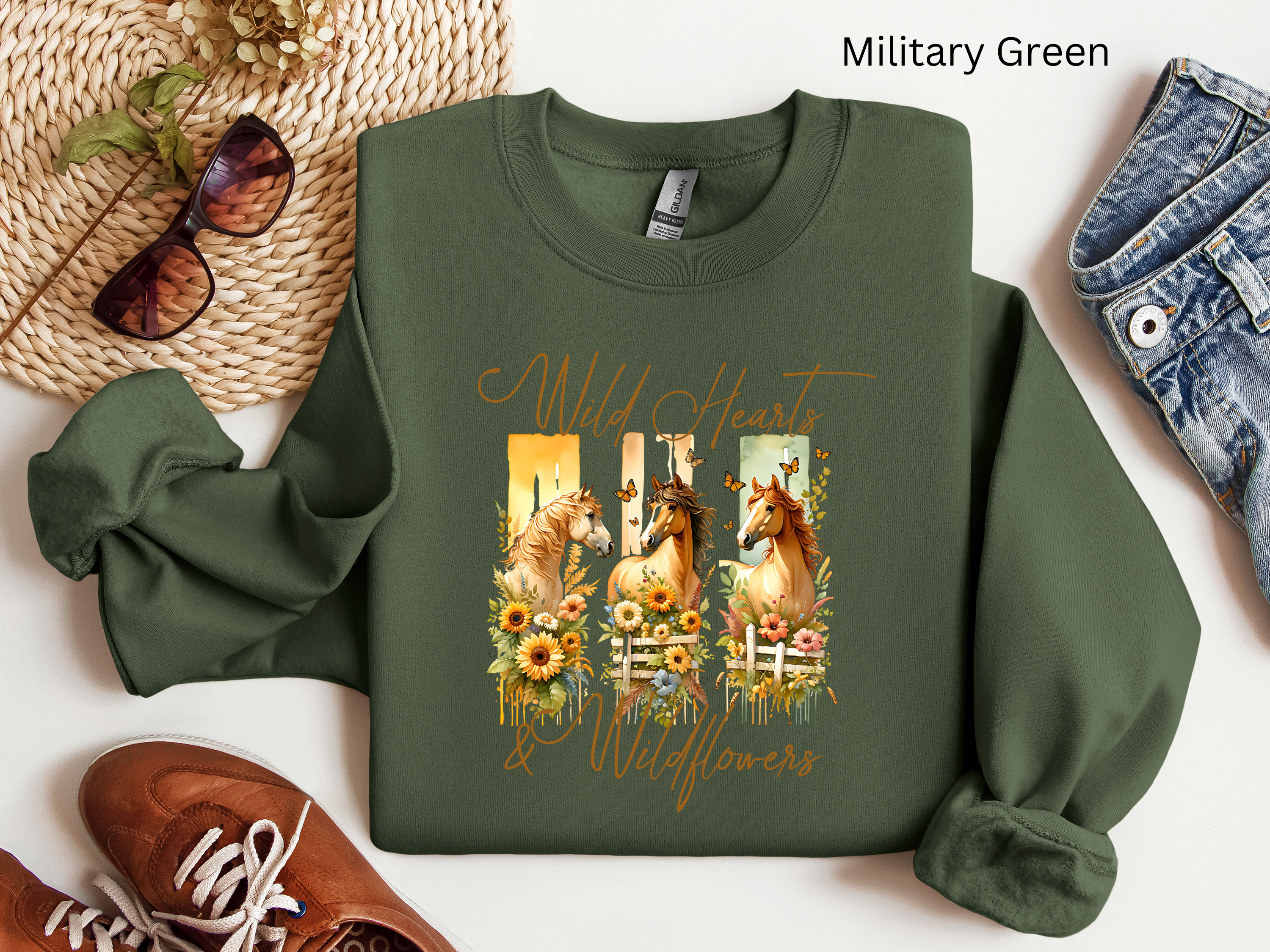 Wild Hearts Horse Sweatshirt