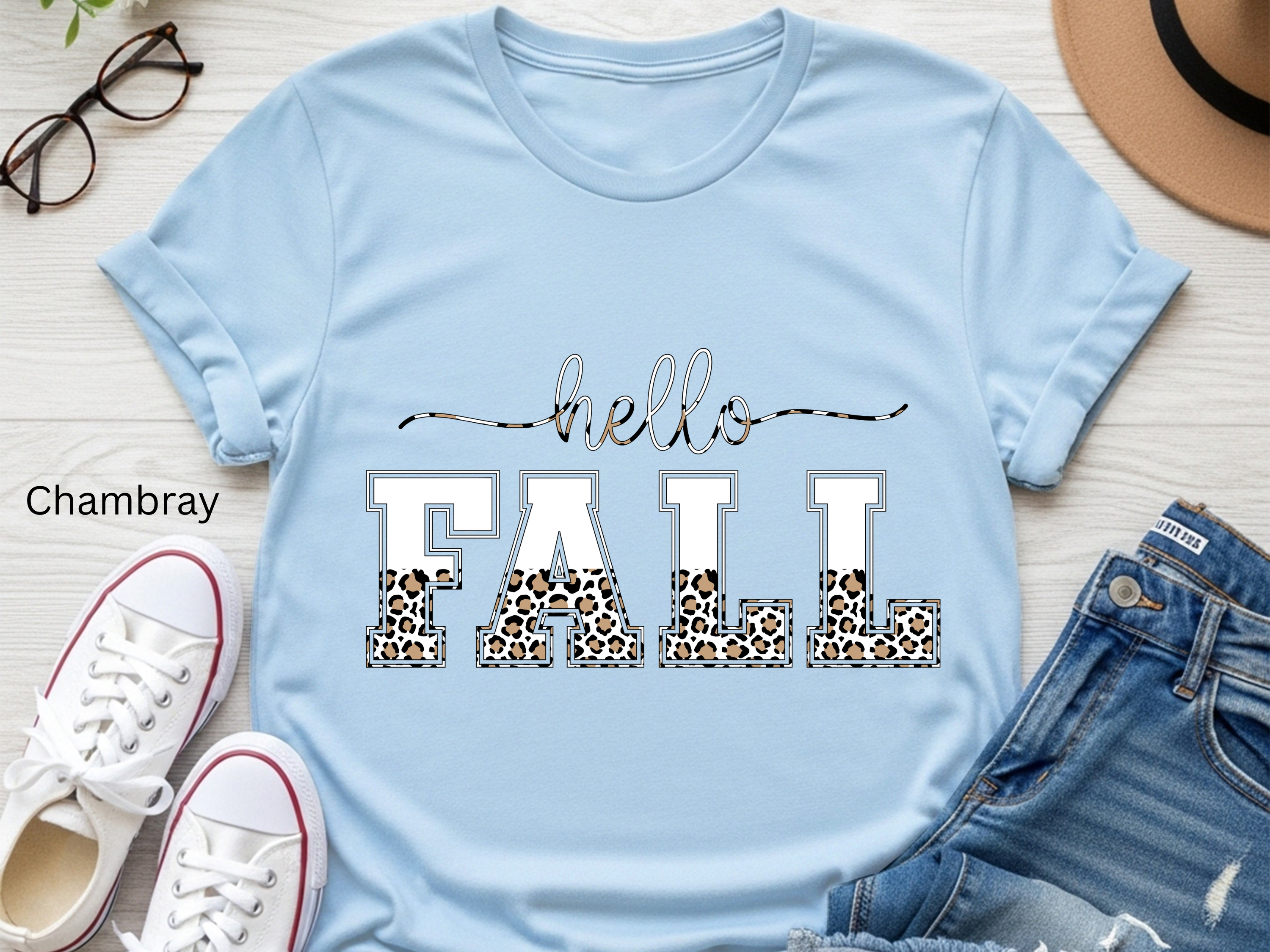 Leopard Fall Vibes T-shirt