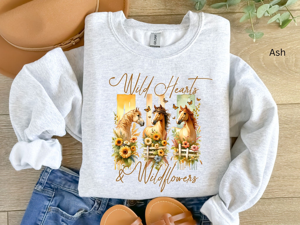 Wild Hearts Horse Sweatshirt
