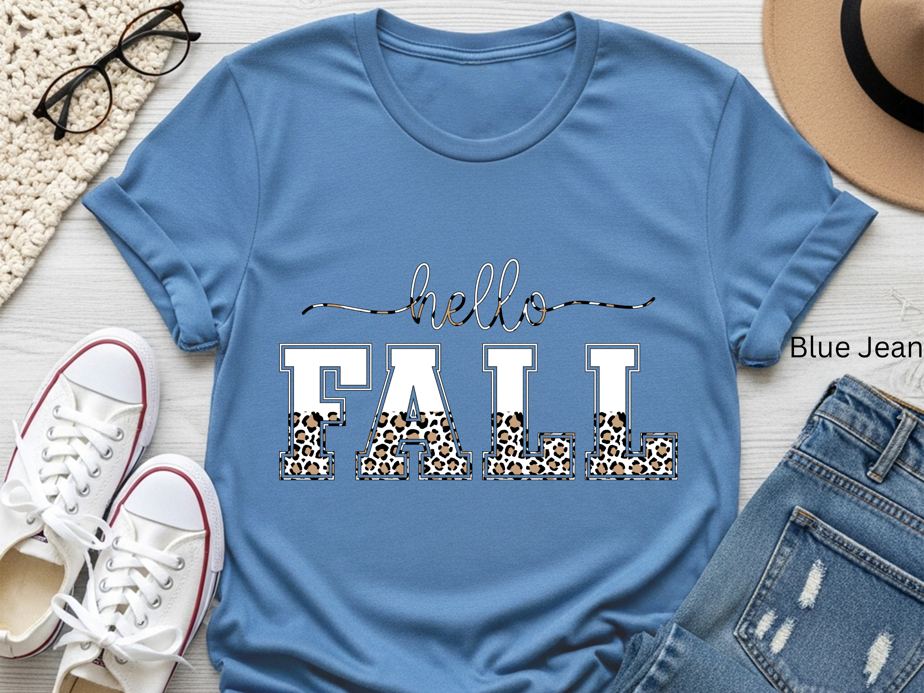 Leopard Fall Vibes T-shirt
