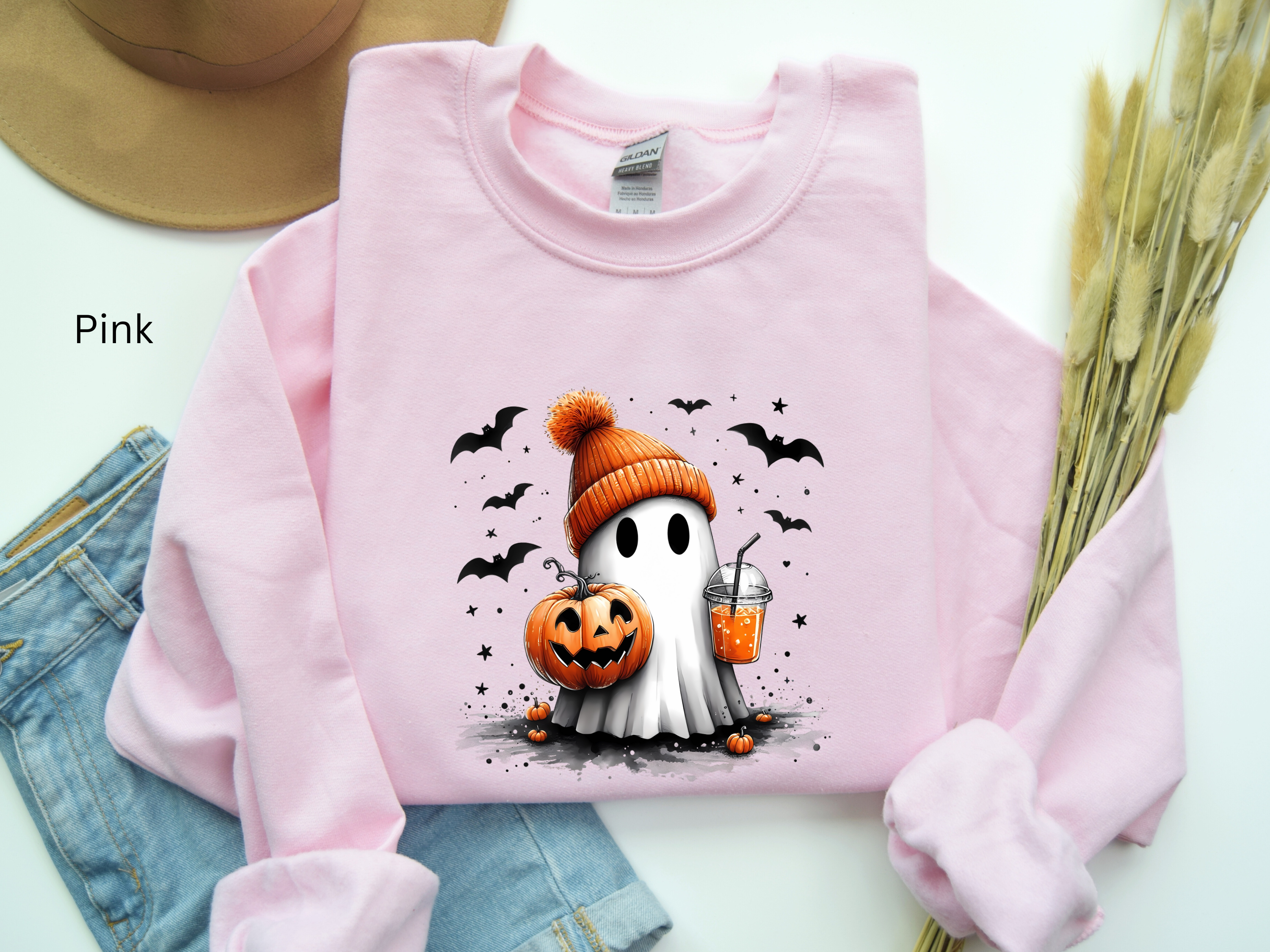 Halloween Ghost Pumpkin Latte Sweatshirt
