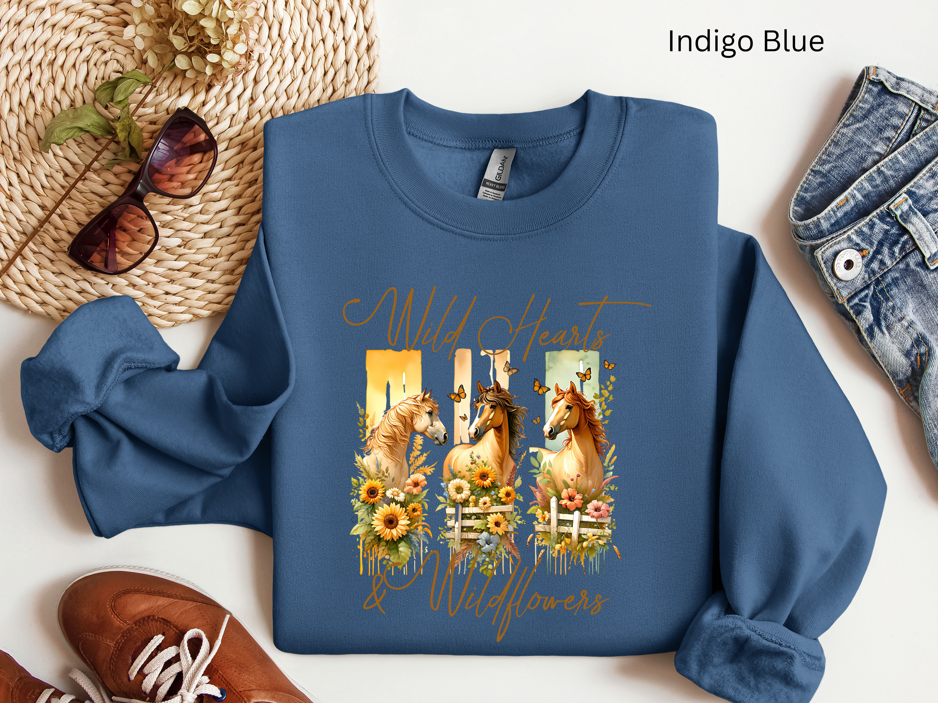 Wild Hearts Horse Sweatshirt