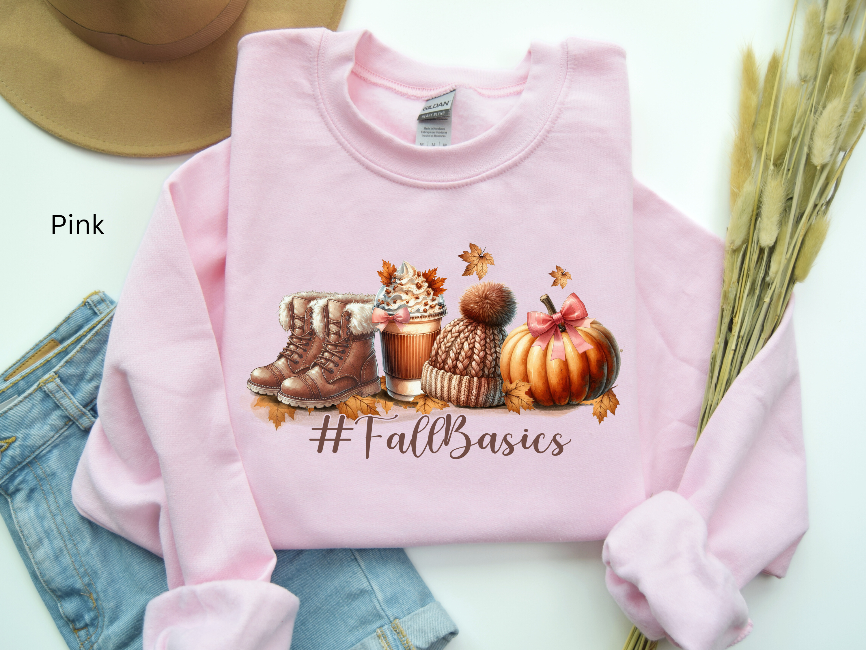 Fall Basics Sweatshirt: Cozy Pumpkin Spice Latte Autumn Sweater