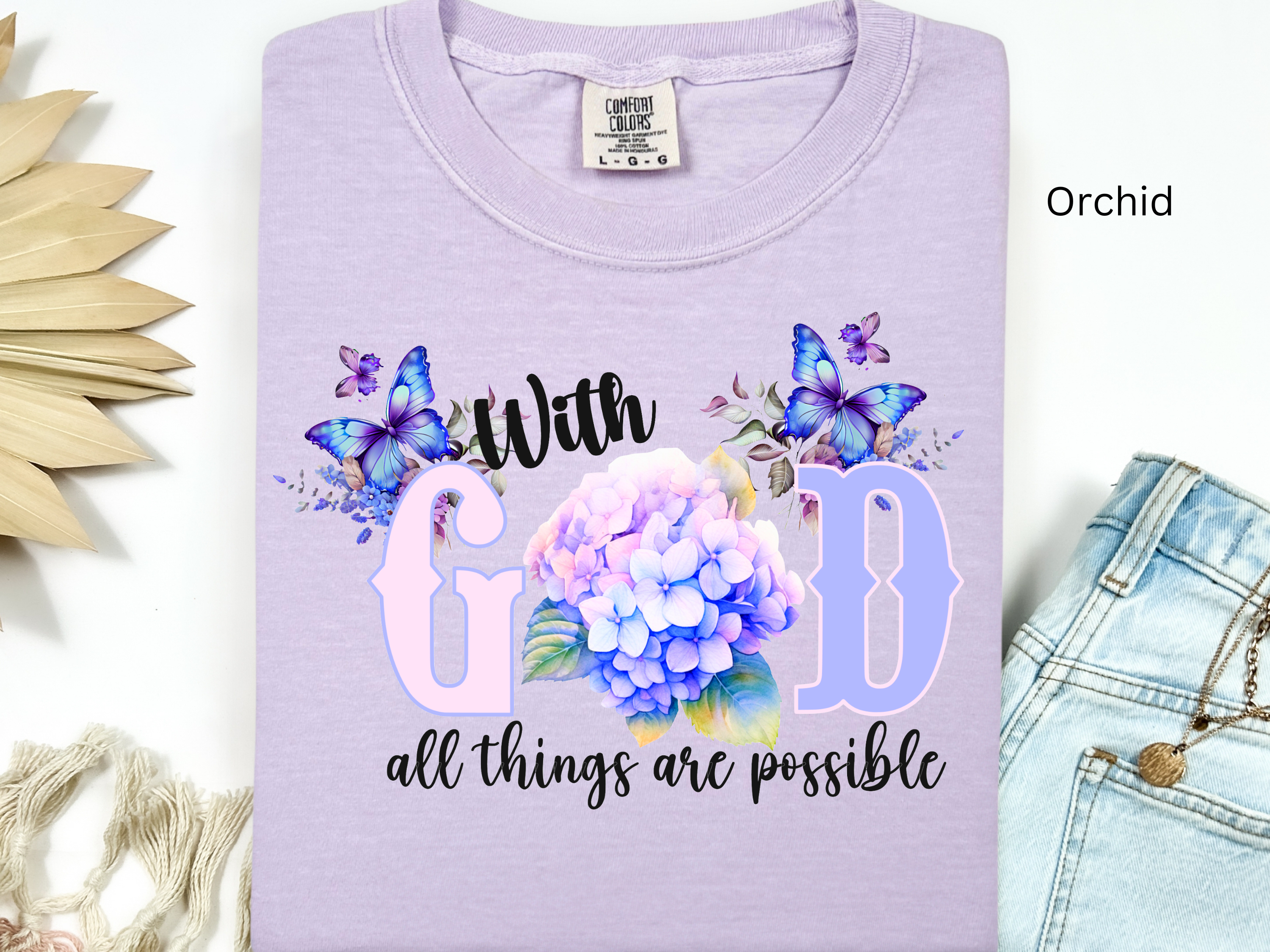 Hydrangea Butterfly Faith T-shirt