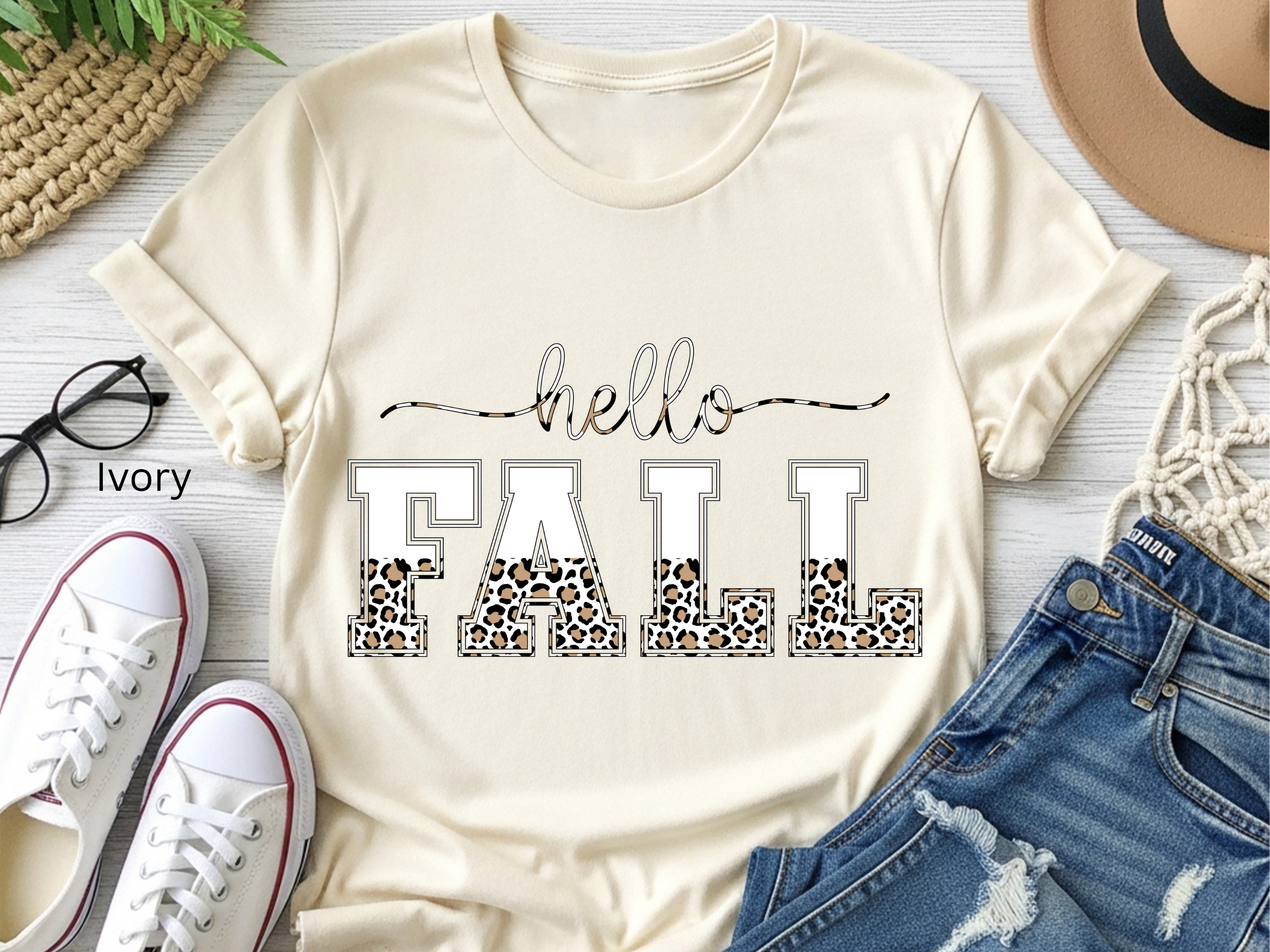 Leopard Fall Vibes T-shirt