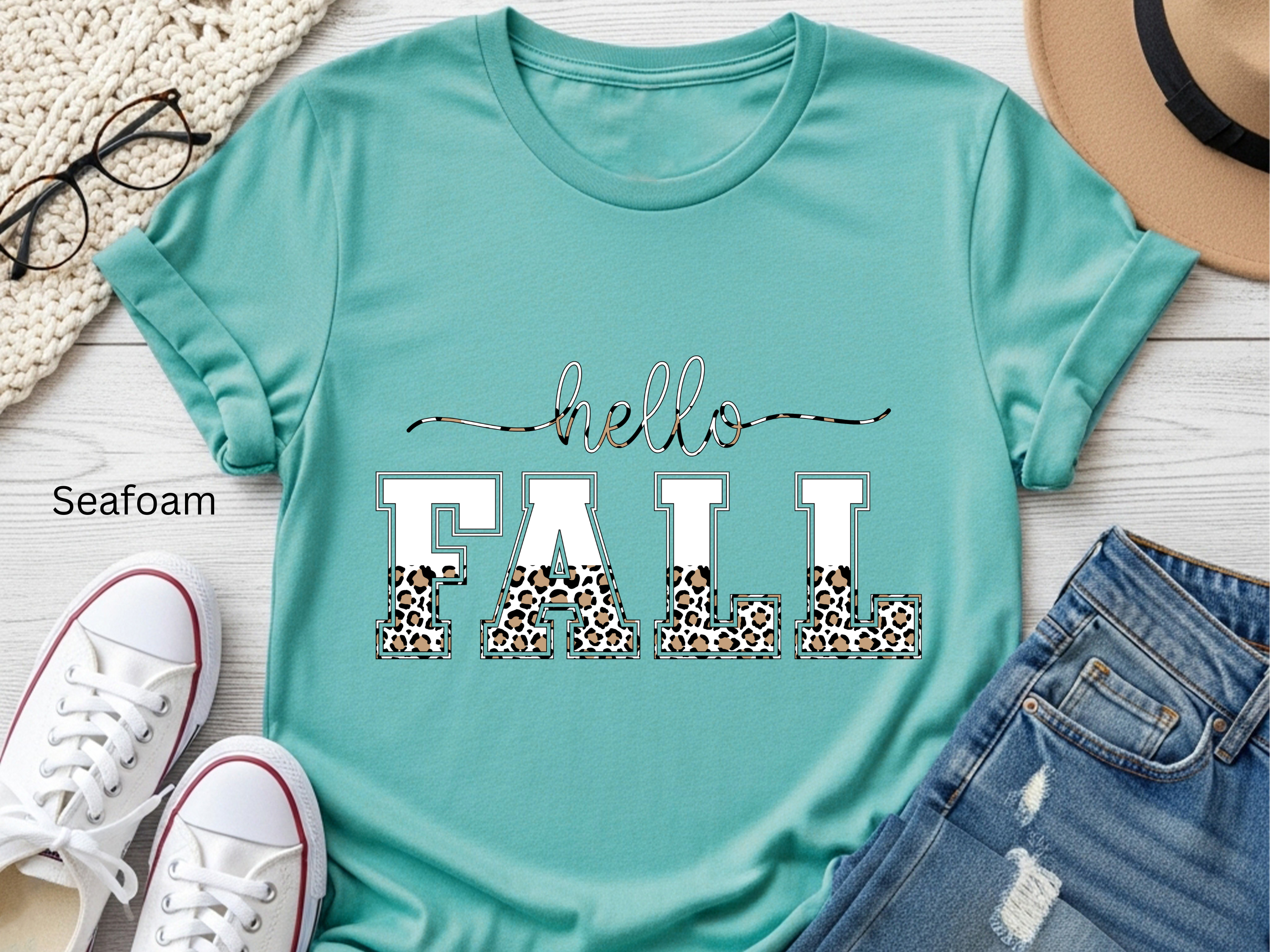 Leopard Fall Vibes T-shirt