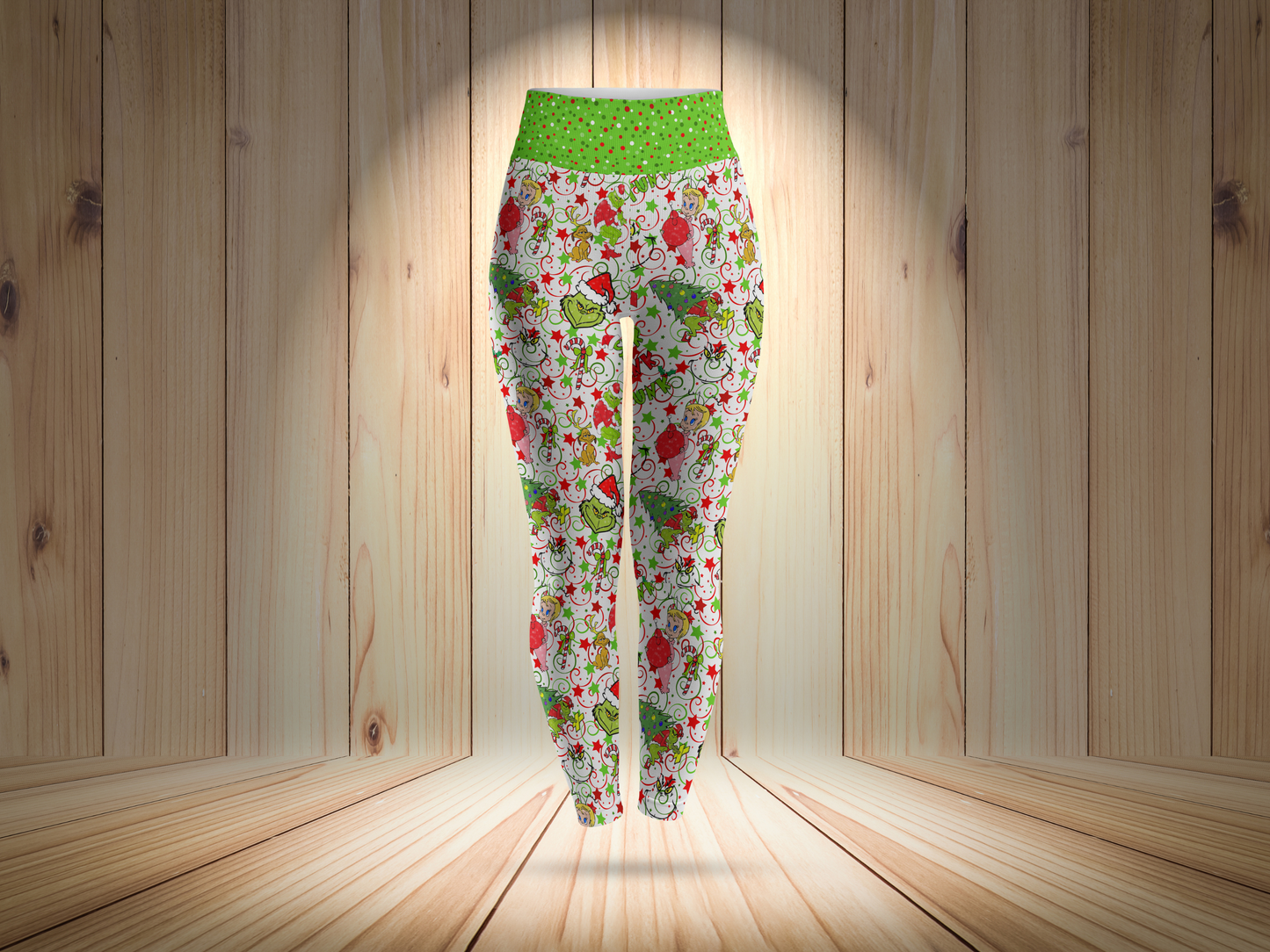 Christmas Whimsical Merry Holiday Leggings for Women