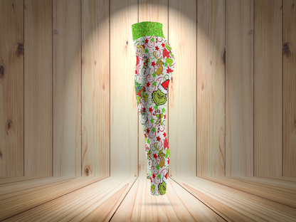 Christmas Whimsical Merry Holiday Leggings for Women