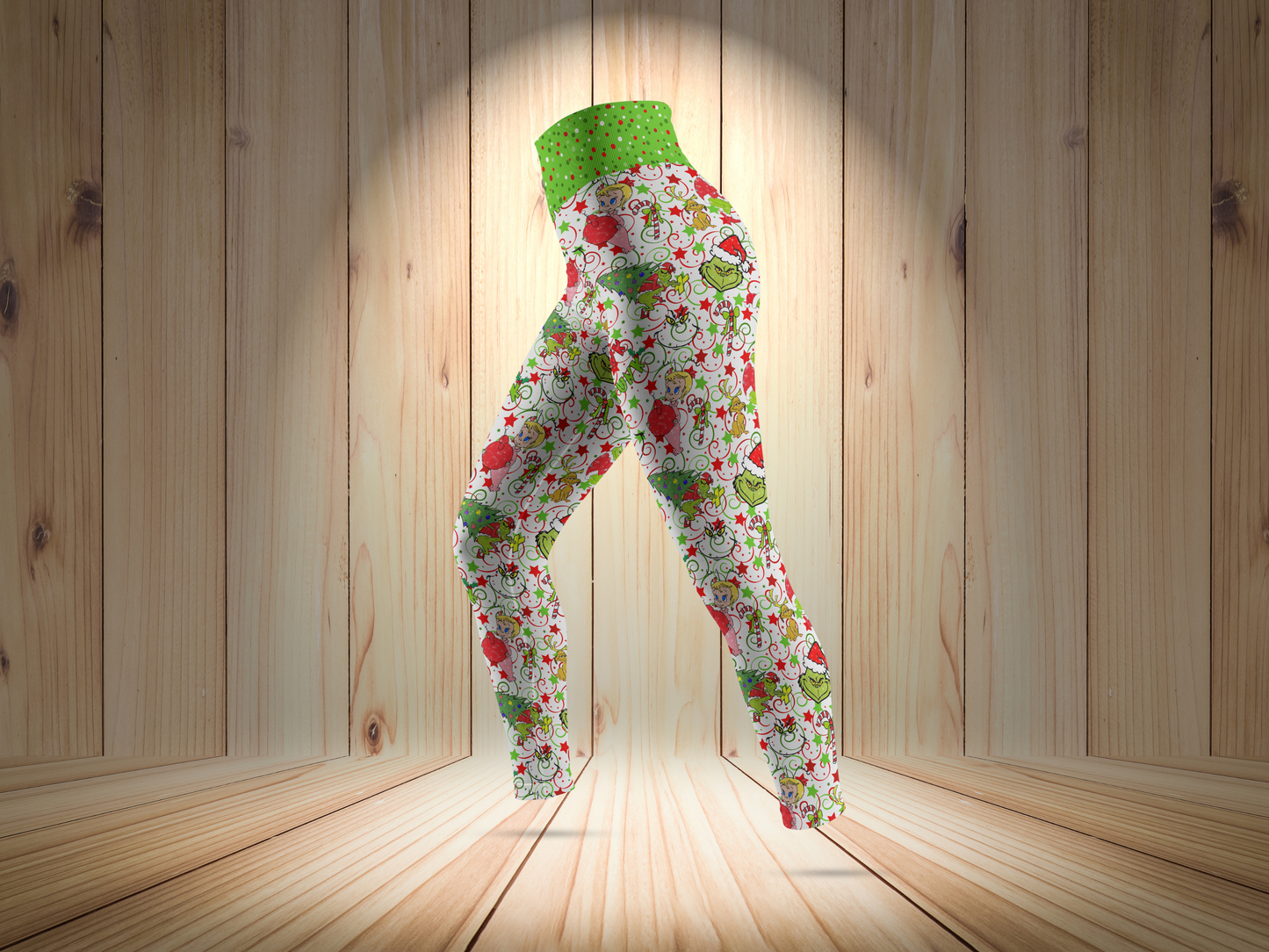 Christmas Whimsical Merry Holiday Leggings for Women