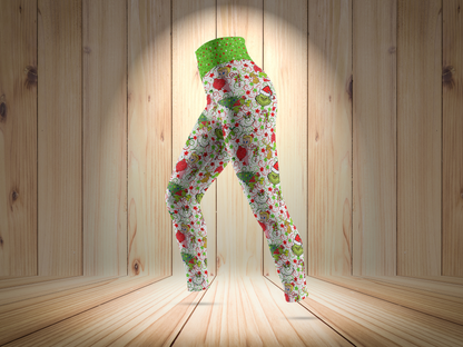 Christmas Whimsical Merry Holiday Leggings for Women