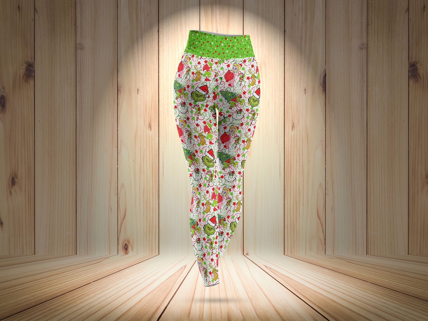 Christmas Whimsical Merry Holiday Leggings for Women
