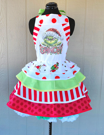 Whimsical Christmas Retro Apron