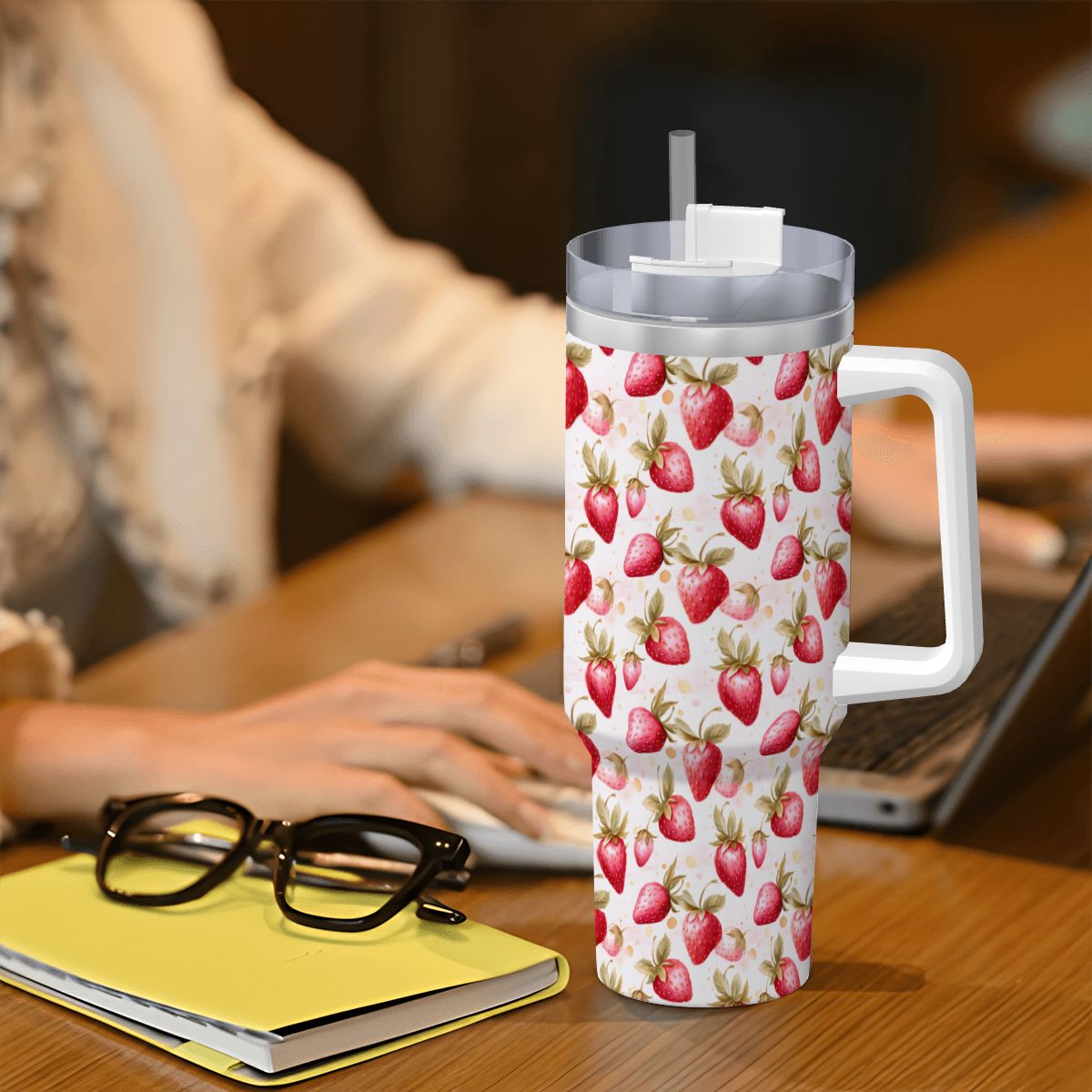 Strawberry 40oz Tumbler