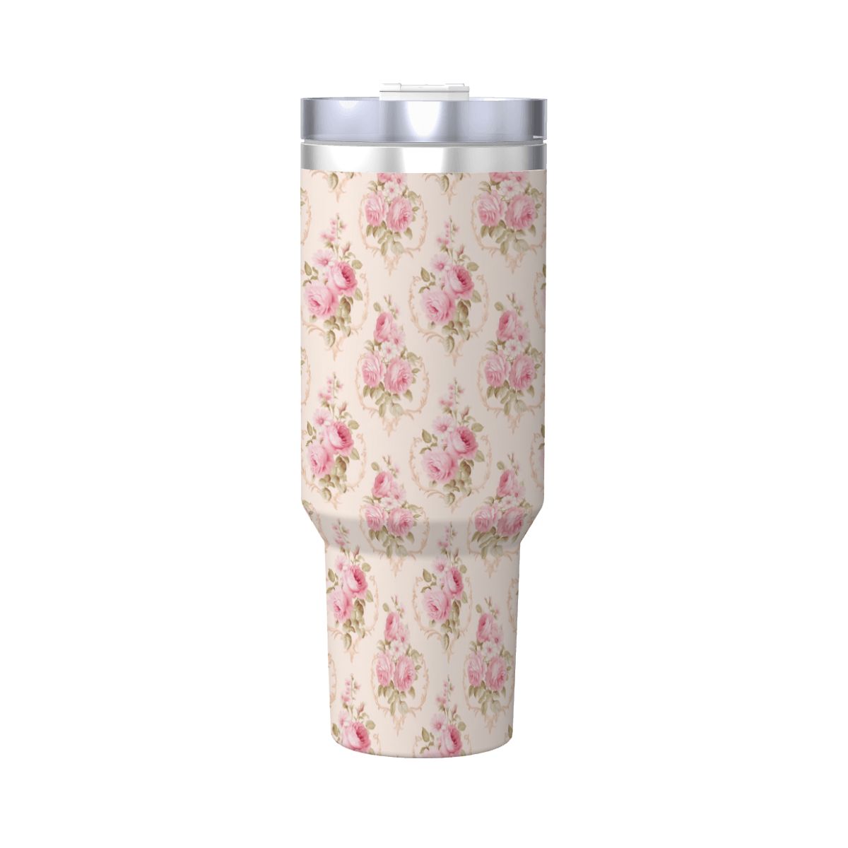 Pink Rose Shabby Shic 40oz Tumbler